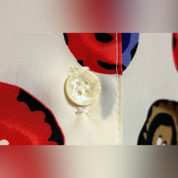 Vintage NWT TRUFFLES blouse with buttons design L - Picture 8 of 8